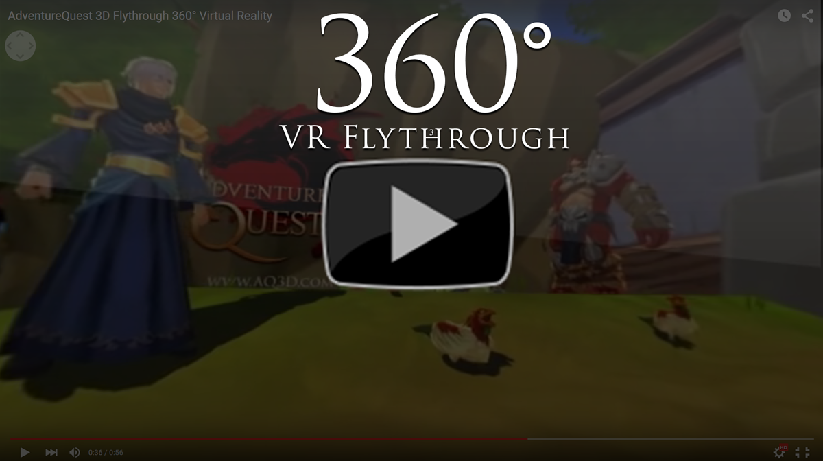 AdventureQuest 3D VR flythrough