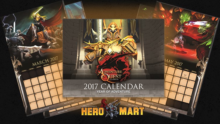 2017 Artix Entertainment Calendar