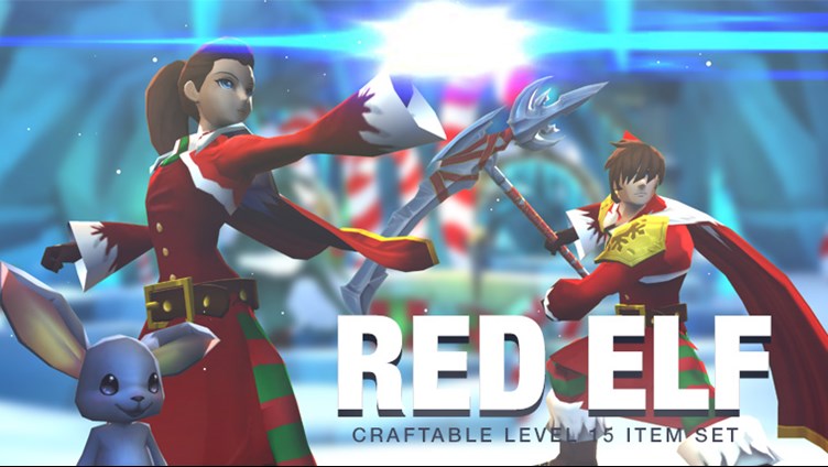 Red Elf - Craftable AdventureQuest 3D Item Frostval Set