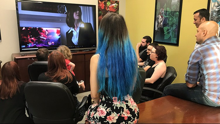 AQ3D team watching designated survivor