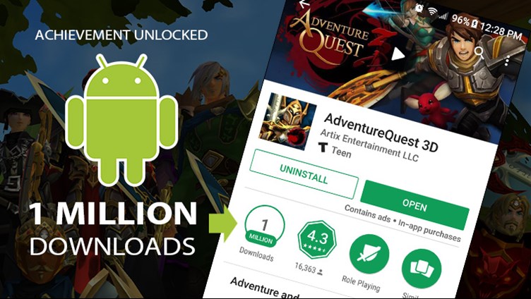 One Million Installs on Android