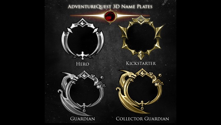 Full AdventureQuest 3D Name plates