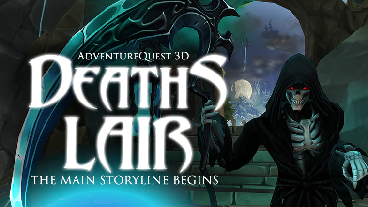 Death's Lair in AdventureQuest 3D the Free MMORPG on MObile and Steam