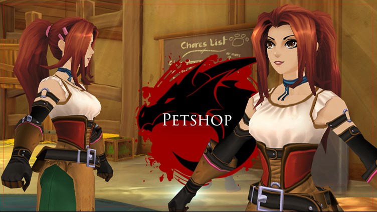 Aria runs the Petshop in AdventureQuest 3D