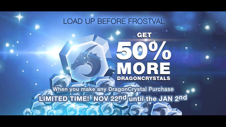 50% more DragonCrystals