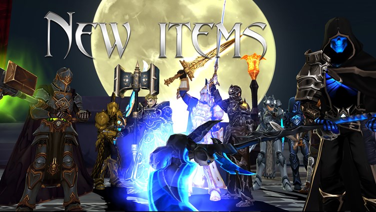 130 new items added in this Adventurequest 3D release