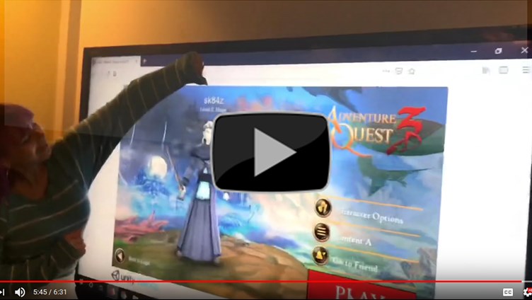 AdventureQuest 3D in a web browser