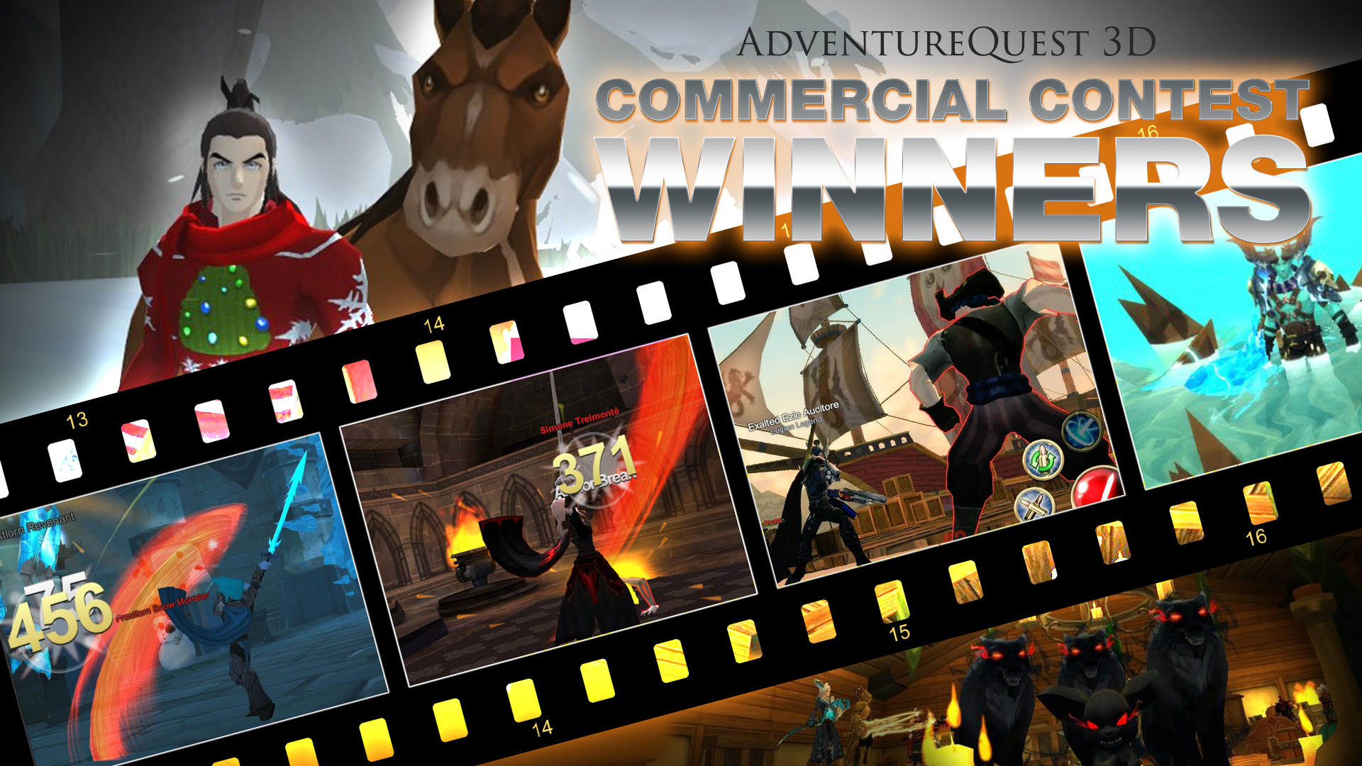 AdventureQuest 3D Commercial Contest Winners