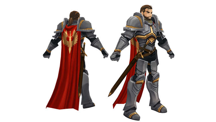 Paladin NPC in AdventureQuest 3D