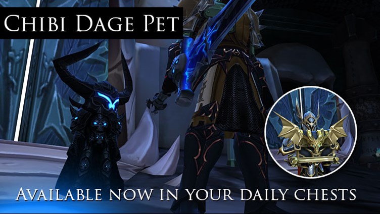 Lil' Dage pet available in all daily treasure chests