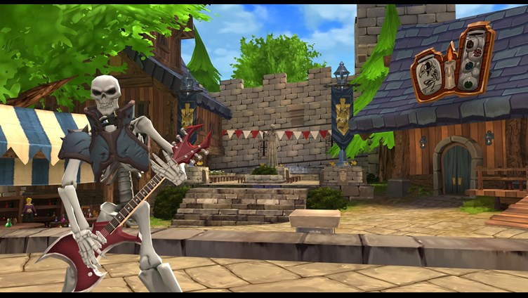 Hang out at Battleon's Social District