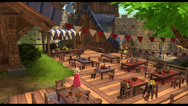 Fine dining in Battleon's Social District