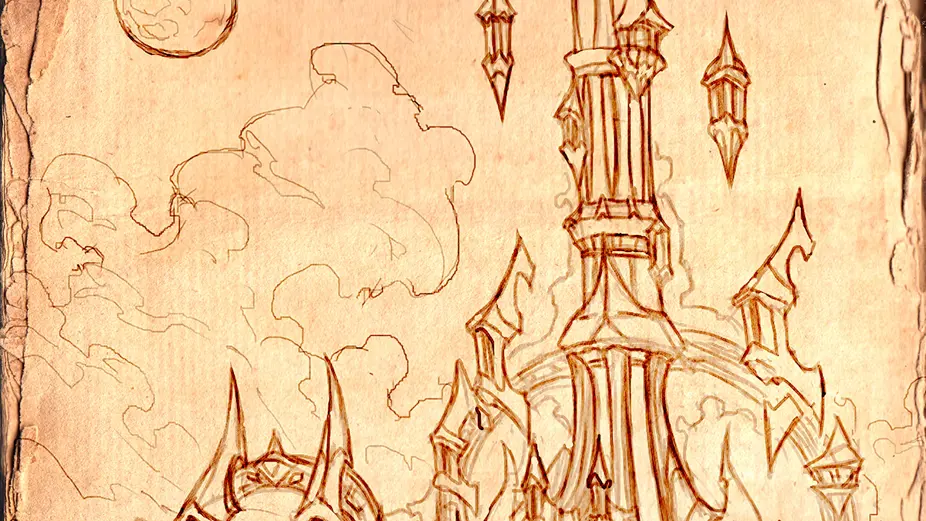 Arcangrove Wizard Tower Concept Sketch 2