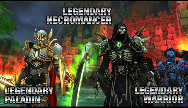 Legendary Paladin and Legendary Necromancer