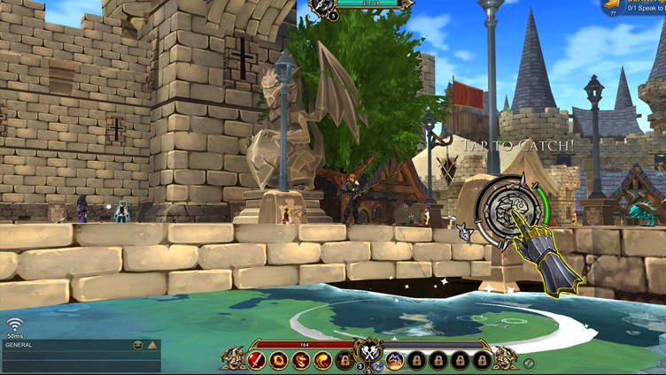 Fishing locations in AdventureQuest 3D