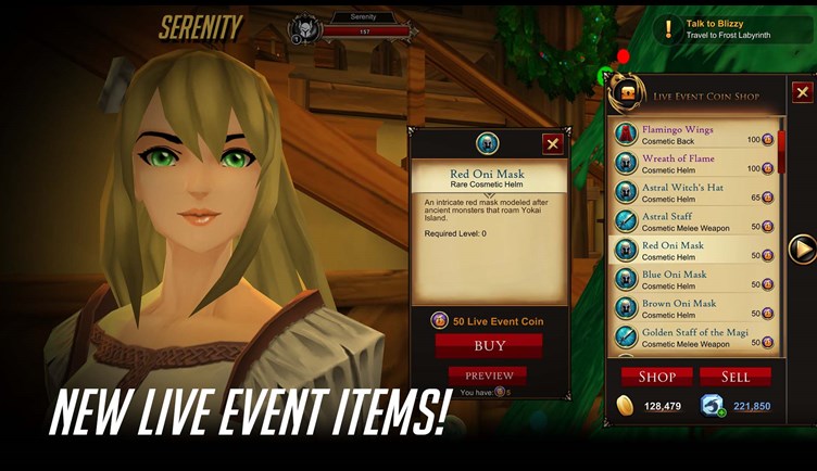 New Live Event Items