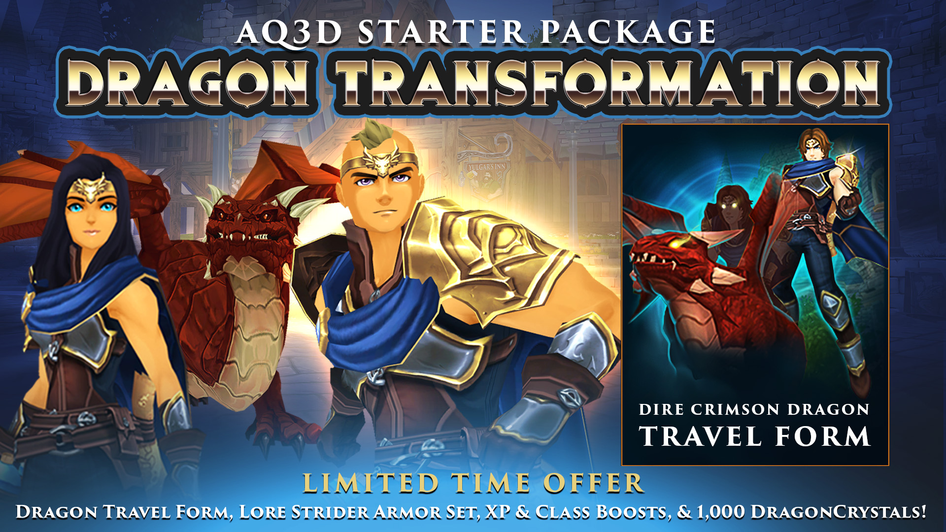 Dragon Transformation Starter Pack - Adventure Quest 3D, Cross 