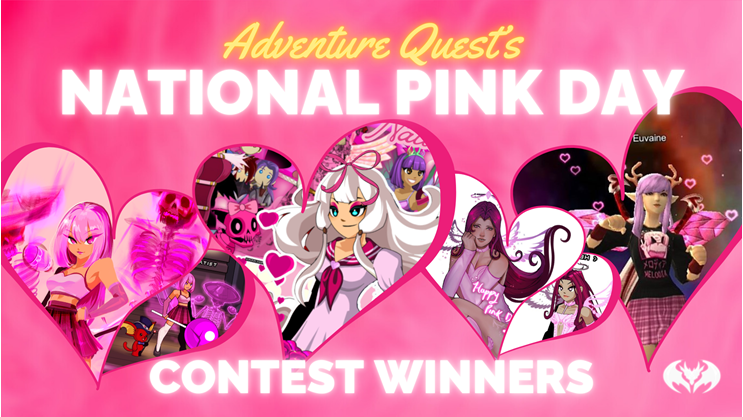 AdventureQuest National Pink Day Contest Winners